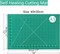 45mm Rotary Cutter and Mat Set, Fabric Cutter Wheel and 12x18 Inch Self Healing Sewing Cutting Mat, Fabric Rotary Cutter with 5pcs Rotary Blades for Quilting Patchworking Crafts, Turquoise